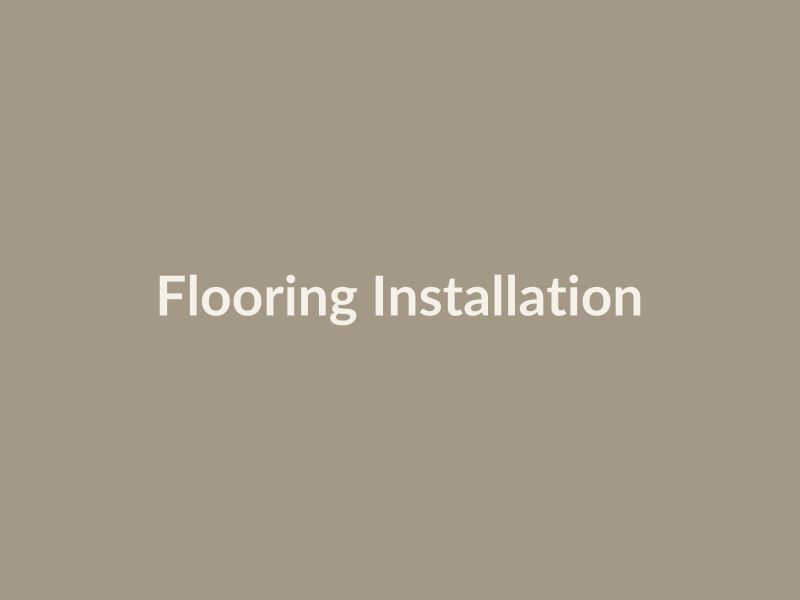 Flooring installation in a home gym